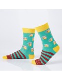 Green men\'s beer mug socks SM18 - Online store - Boutique